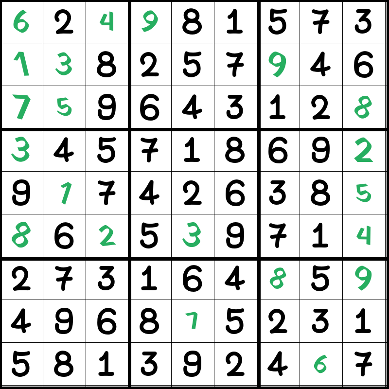 Beispiel Sudoku Lösung