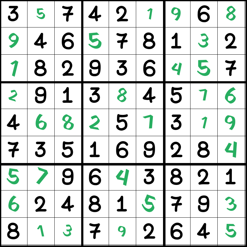 moderate sudoku solution